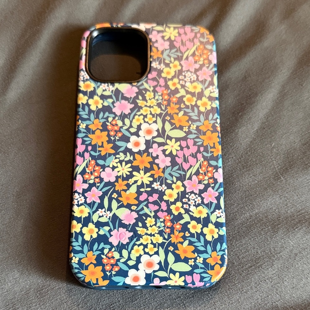 Casey Navy Floral IPhone 12 case